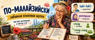 Юмор про малайзийский язык и образование множественного числа
