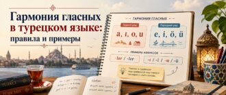 Гармония гласных в турецком языке — правила выбора суффиксов