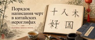 Порядок написания черт в китайских иероглифах — основные правила письма