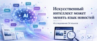 Искусственный интеллект может менять язык новостей — исследование 34 языков