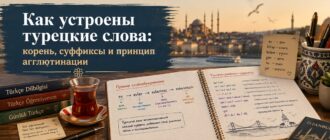 Как устроены турецкие слова — корень, суффиксы и принцип агглютинации