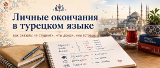 Личные окончания в турецком языке — правила и примеры