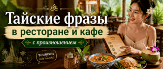 Тайские фразы в ресторане и кафе с произношением