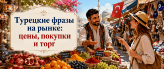 Турецкие фразы на рынке с произношением