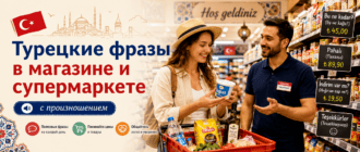 Турецкие фразы в магазине и супермаркете с произношением