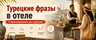 Турецкие фразы в отеле с произношением для туристов