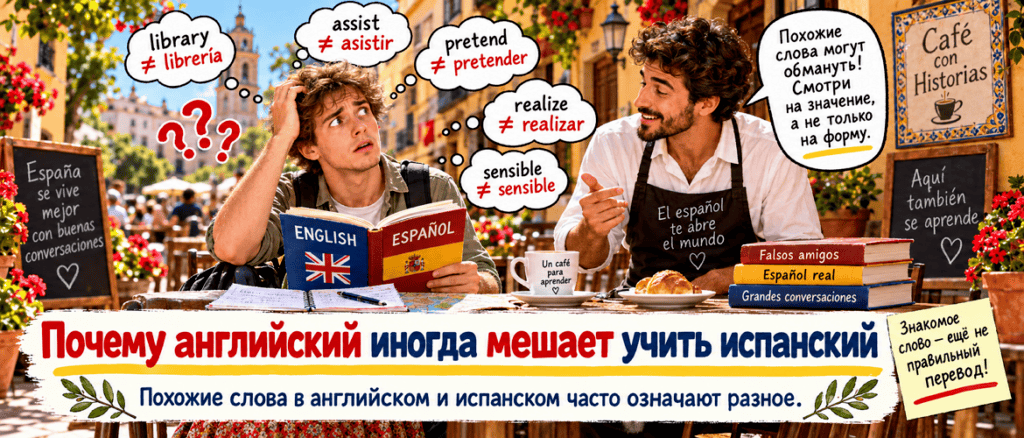 Почему похожие слова в английском и испанском могут мешать изучению языка
