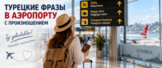 Турецкие фразы в аэропорту с произношением